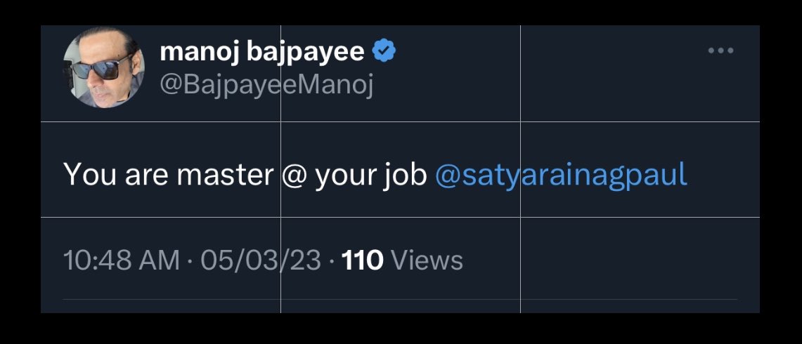 What else can one ask for?! 
🙏🏽<a href="/BajpayeeManoj/">manoj bajpayee</a>