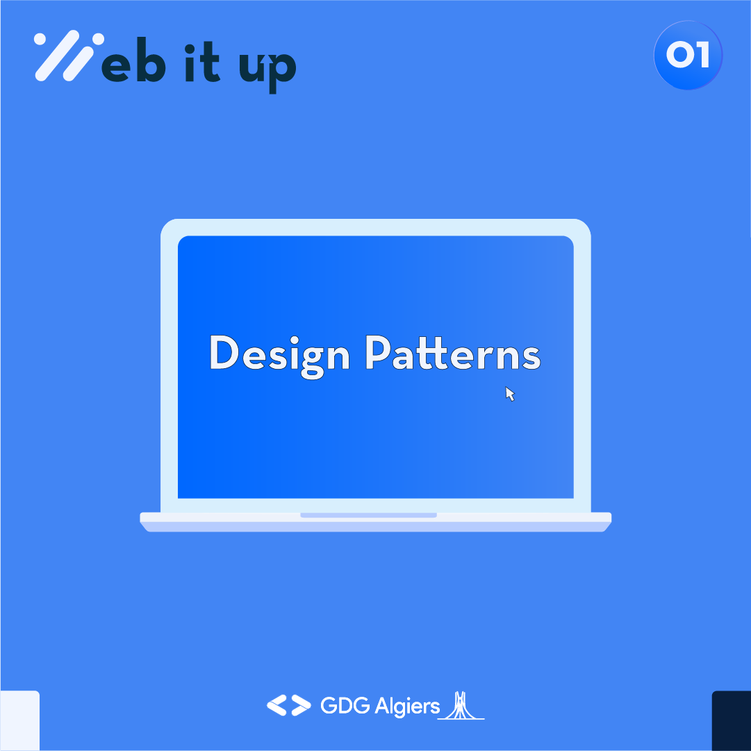 GDG_Algiers's tweet photo. For this installment of #webitup we are diving into #designpatterns, we'll be diving into the main guidelines to follow when building your code structure to ensure it is as clean and functional as can be. 👀
Swipe left to discover more, and stay tuned for more content💻 https://t.co/xoTfTVHb8p