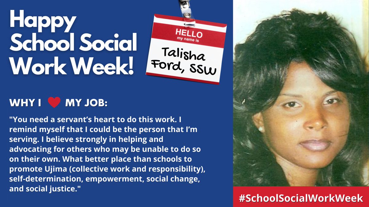 JCPS (@jcpsky) on Twitter photo 🎉 SCHOOL SOCIAL WORK WEEK | Happy School Social Work Week to all of our school social workers across <a href="/JCPSKY/">JCPS</a>! We're excited to highlight incredible school social workers throughout the week! 
Today's 🌟: Talisha Ford, SSW
#WeAreJCPS <a href="/JCPS_Attendance/">JCPS Pupil Personnel</a> 🎉 SCHOOL SOCIAL WORK WEEK | Happy School Social Work Week to all of our school social workers across <a href="/JCPSKY/">JCPS</a>! We're excited to highlight incredible school social workers throughout the week! 
Today's 🌟: Talisha Ford, SSW
#WeAreJCPS <a href="/JCPS_Attendance/">JCPS Pupil Personnel</a>