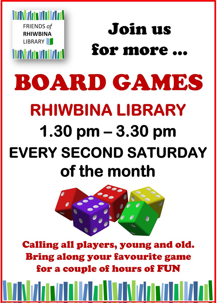 Back this Saturday! 1.30 - 3.30pm at Rhiwbina Library.