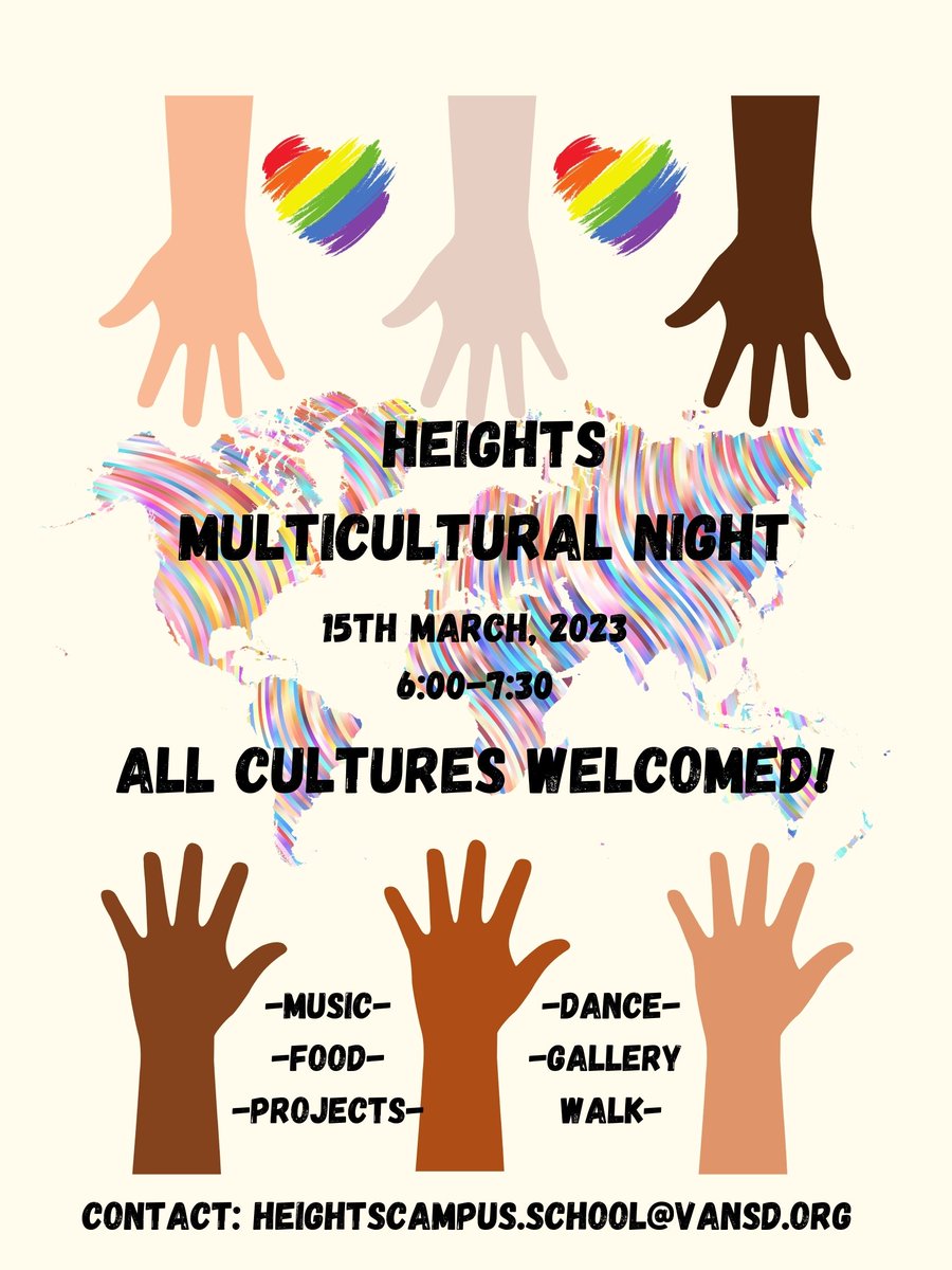 VPSOcelot's tweet image. Join us for an Multicultrual Event March 15th at 6:00.  Activities, food and performances will delight students, families and community members. See you there.