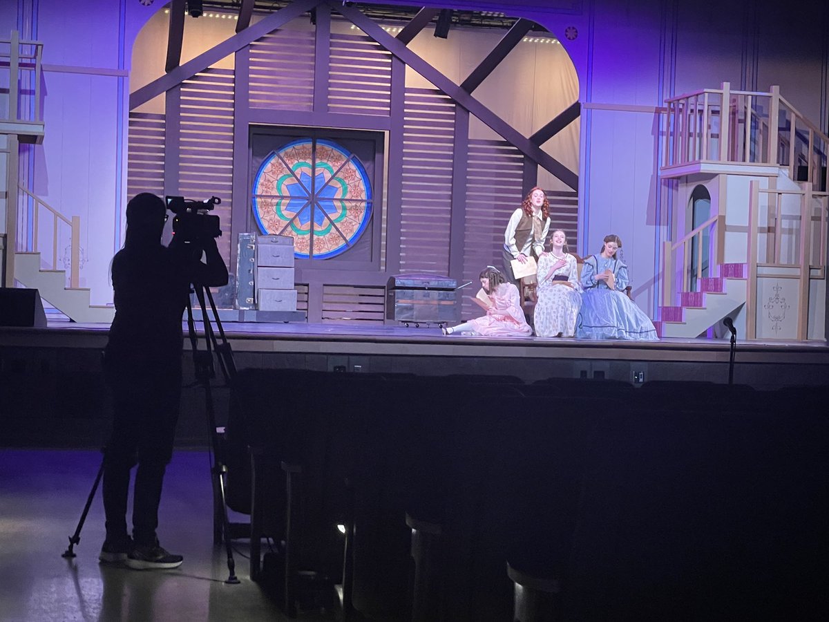 Channel 9 came to visit us for our dress rehearsal tonight! So excited to celebrate this beautiful story, keep an eye out for Bville theater in the news! <a href="/BCSDBEES/">Baldwinsville CSD</a> <a href="/BvilleFineArts/">Baldwinsville CSD Fine Arts</a>