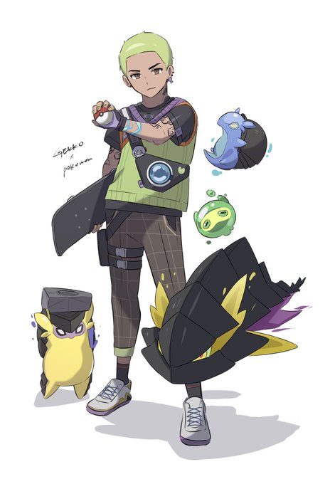 「male focus poke ball」 illustration images(Latest)｜4pages