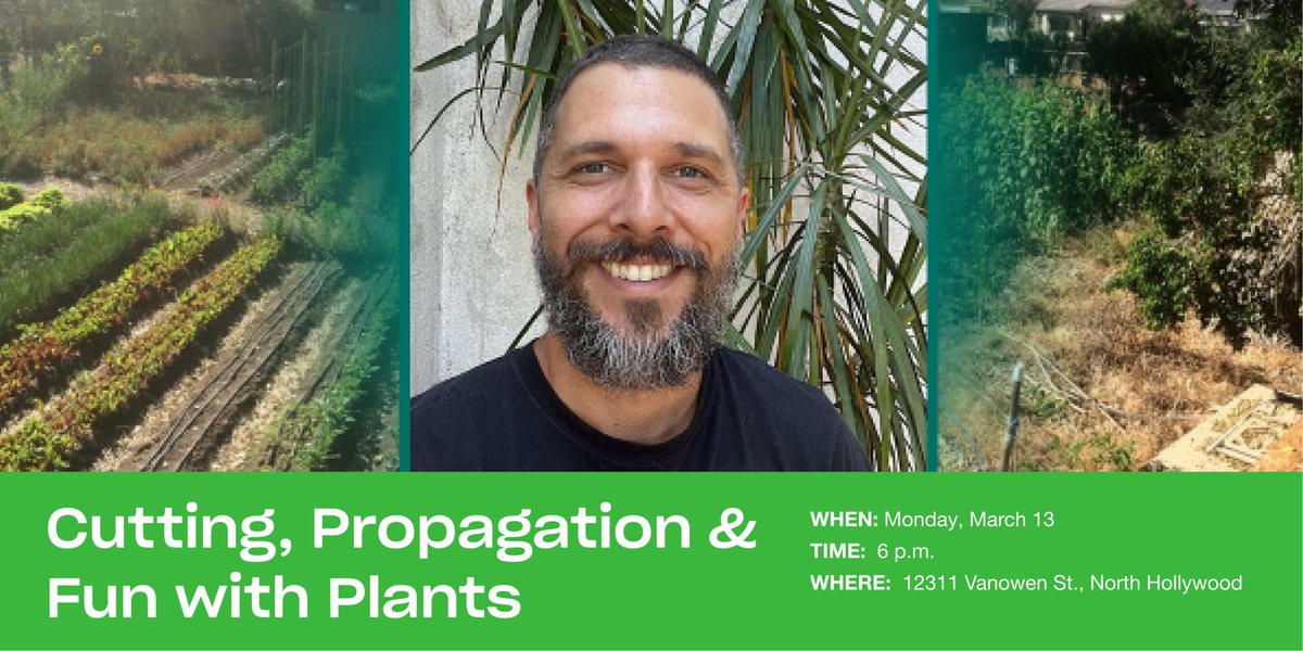 ValleyPlazaLib's tweet photo. Join us March 13 at 6pm

Cuttings, from herbs to succulents, can be a fun way to grow your home garden. Join local urban farmer Elliott Kuhn to learn the basics of how to plant cuttings then care for your new plants. https://t.co/kTc7KaYhjD