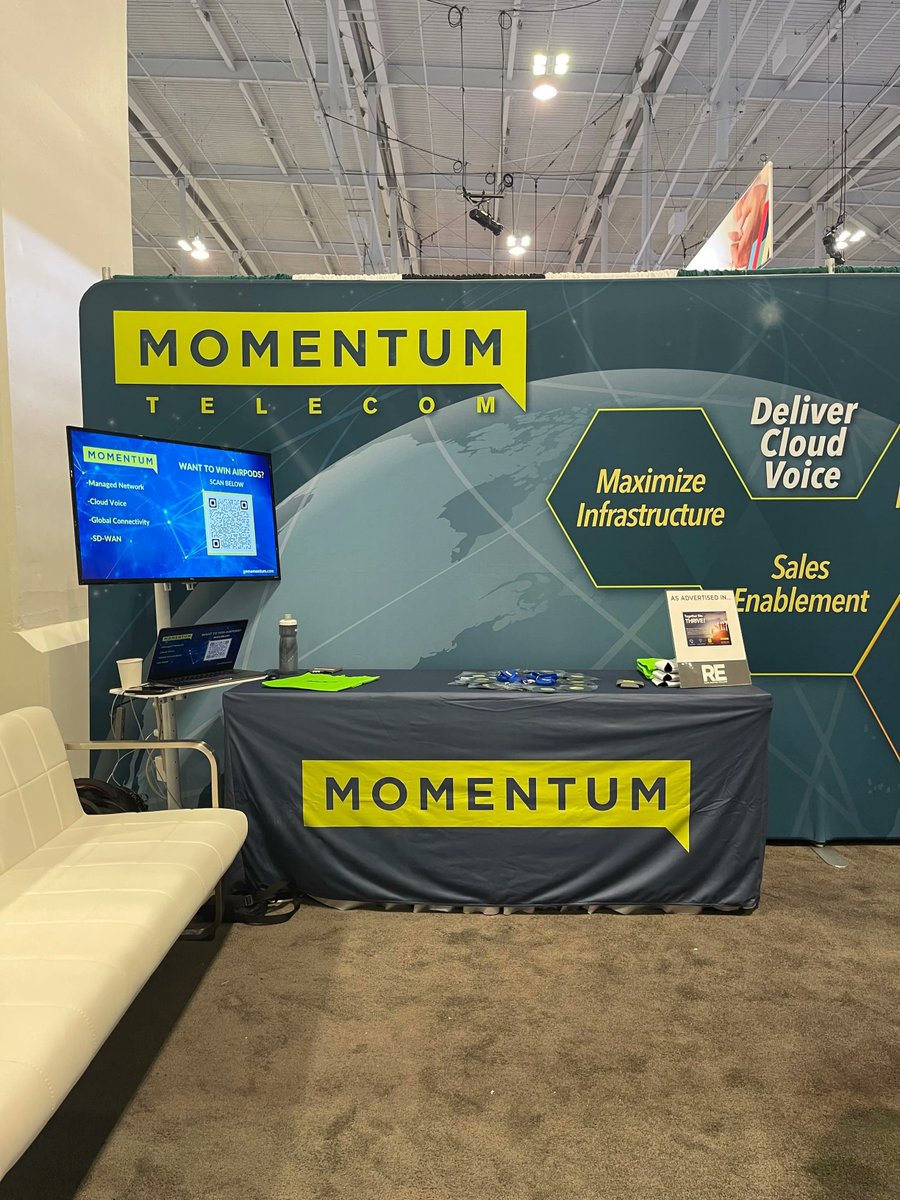 MomentumTelecom's tweet image. We are excited to be here in Nashville for #TechAdvantage2023!

Come stop by booth #827 to say hello and to enter to win a brand new pair of airpods!

#ManagedCloudServiceProvider #Broadband #GoMomentum