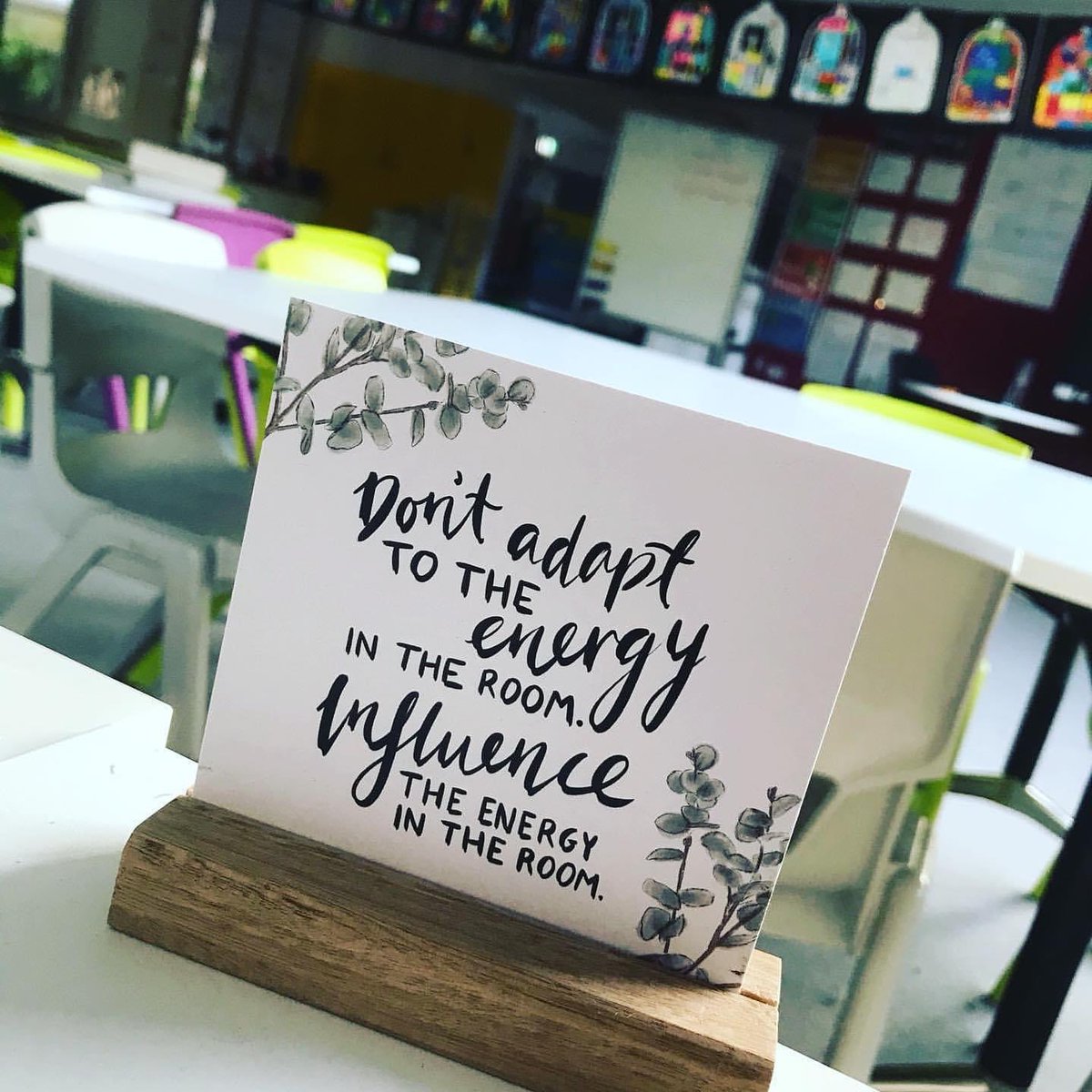 Too good not to share!  Be the positive influence in your community, your classroom, your job, your life. Surround yourself with likeminded people who support and challenge your ideas. Influence a room in ways that make us stronger together.  #optimisticoutlook #BetterTogether