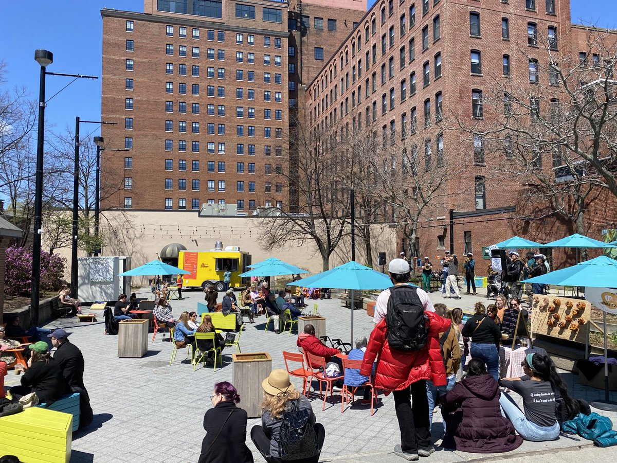 On Sunday April 30th at noon, join us as we celebrate the start of our 2023 In the Square season of programming! Ideal Maine Marching Band will bring the musical vibes, and we'll also have treats available for purchase from Mellifluous Portland and Plot Twist Pretzels! 

Join us!