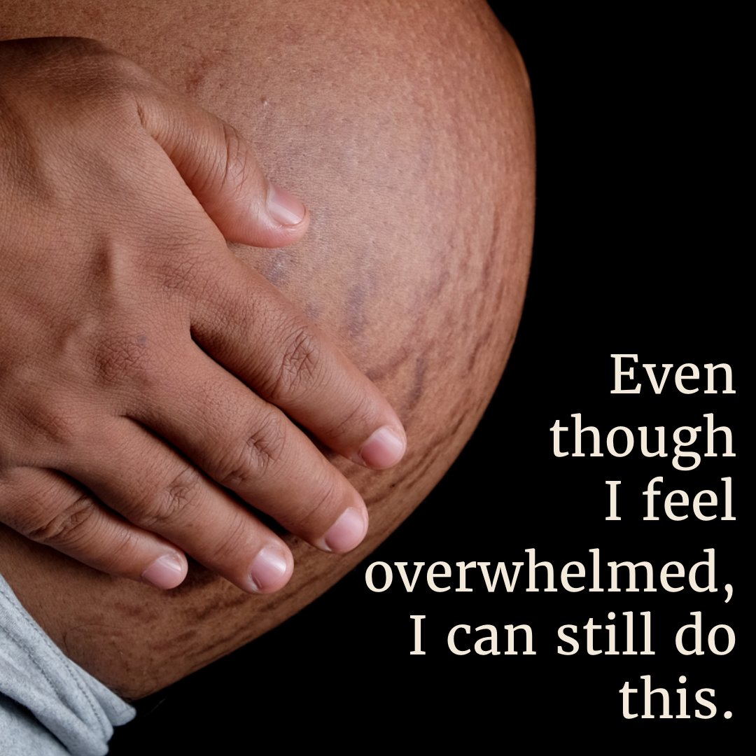 SpinningBabies's tweet photo. Even though I feel overwhelmed, I can still do this.
.
#birthaffirmations #pregnancyaffirmations #affirmations #dailyaffirmations #havingababy #labortips #birthtips #pregnantlife #mindfulpregnancy #birthisbeautiful #designedforbirth #embracebirth #birthjourney #safebirth https://t.co/zLyg91XqEh