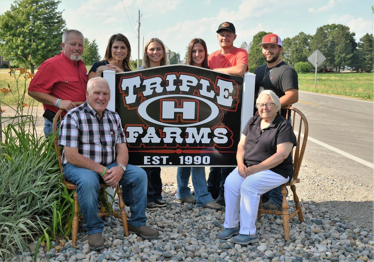 fultonbotf's tweet photo. Meet the 2023 Farm Family for @fultonbotf!  Triple H Farms is a 5th generation family farm operated by the Tommy and Jenny Herr family in partnership with Tom, Sr., and Lynn Herr. Invite your family &amp; friends, June 24, register: https://t.co/dqC34Kl7V9
#FultonBOTF #TripleHFarmsOH https://t.co/1bw6anj7Eu