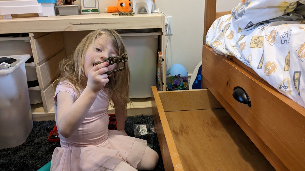 My oldest was recently getting ready for dance but couldn't resist the chance to help me update some drawer pulls for her "little bruth's" new bed. Maybe a young woman with a future in the trades <a href="/alcdsb_oyap/">ALCDSB Ontario Youth Apprenticeship Program</a>? 😀
<a href="/alcdsb_stph/">St. Patrick Catholic School (Harrowsmith)</a> <a href="/alcdsb/">ALCDSB</a> <a href="/MrsVeryzer/">Mrs.Veryzer's Class</a>