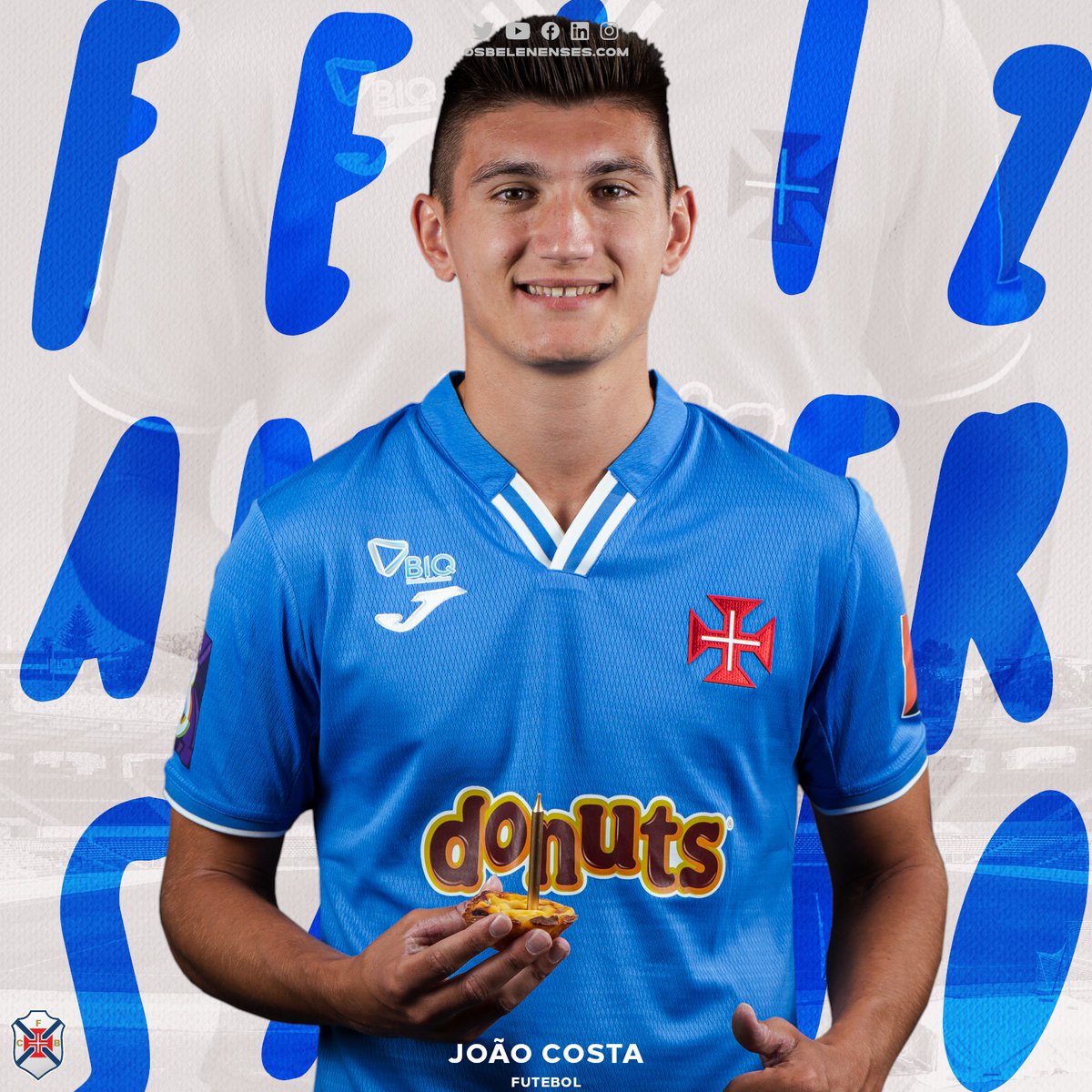 Bancada #tweetpastel a festejar com <a href="/Costa732000/">Joao costa</a>! 🍾

João Costa, avançado da equipa de #futebol do #Belenenses, festeja hoje 23 anos.

Parabéns, craque! 💙👏👏👏
#tweetpastel
