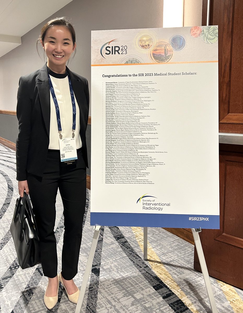 Excited to be learning about the future of IR as a student scholar at the 2023 Society for Interventional Radiology Conference!
