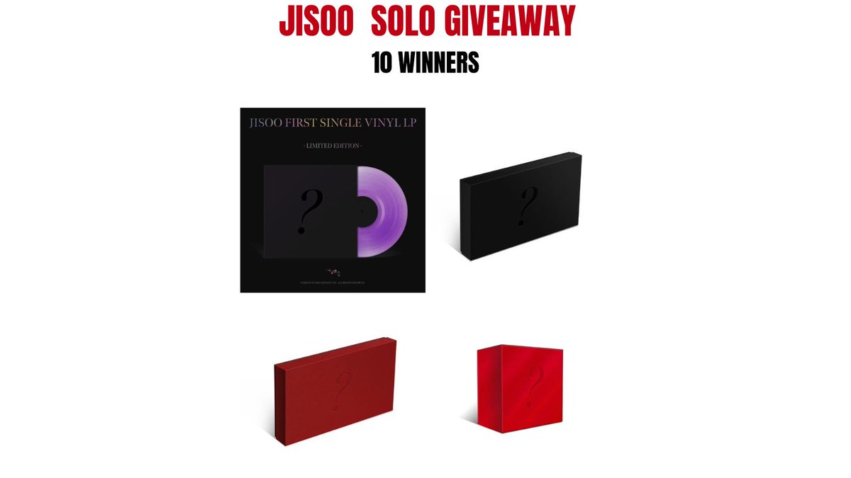 Jisoo Solo Giveaway ♥️
10 Winners
- Like this post &amp; Follow 
<a href="/cokodive/">cokodive</a>
- RT
- Visit Jisoo Collection here👉 bit.ly/3yh8wBj 
and comment what you want for Jisoo Solo 

Wish you a good luck!
