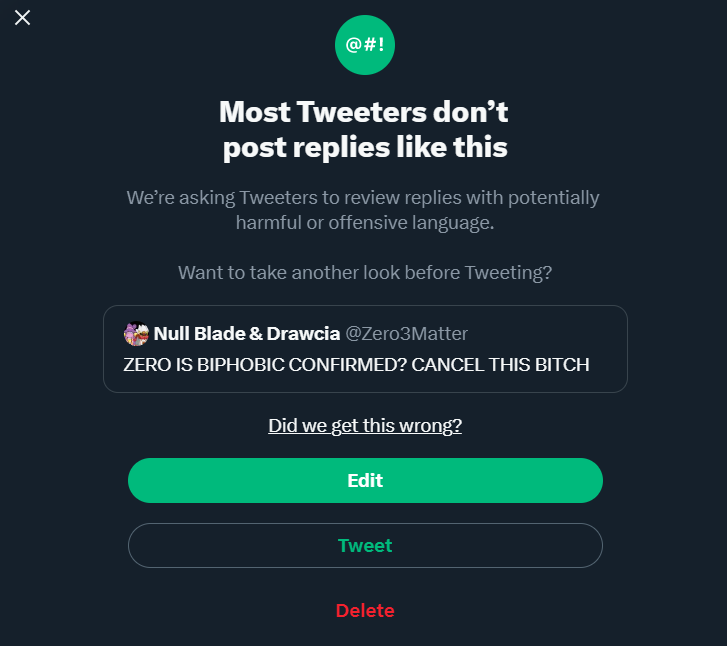 Zero3Matter's tweet photo. @JamesonMozelle1 @KirbyKid520 What i want to say VS Twitter being twitter https://t.co/8k1kCdz9EF