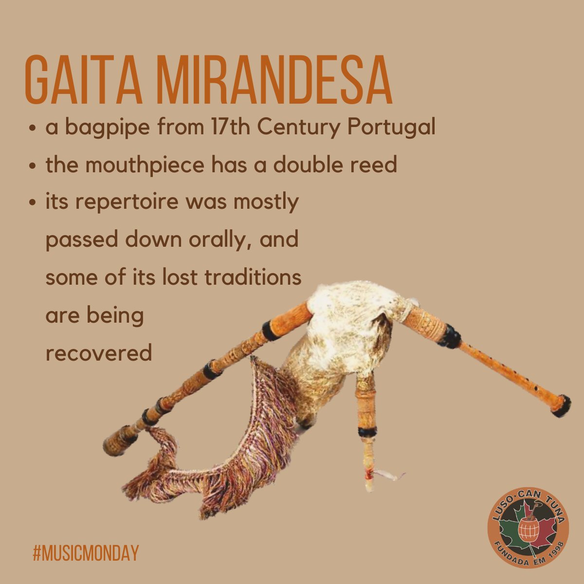 #MusicMonday #portuguesemusic #gaitamirandesa #bagpipes