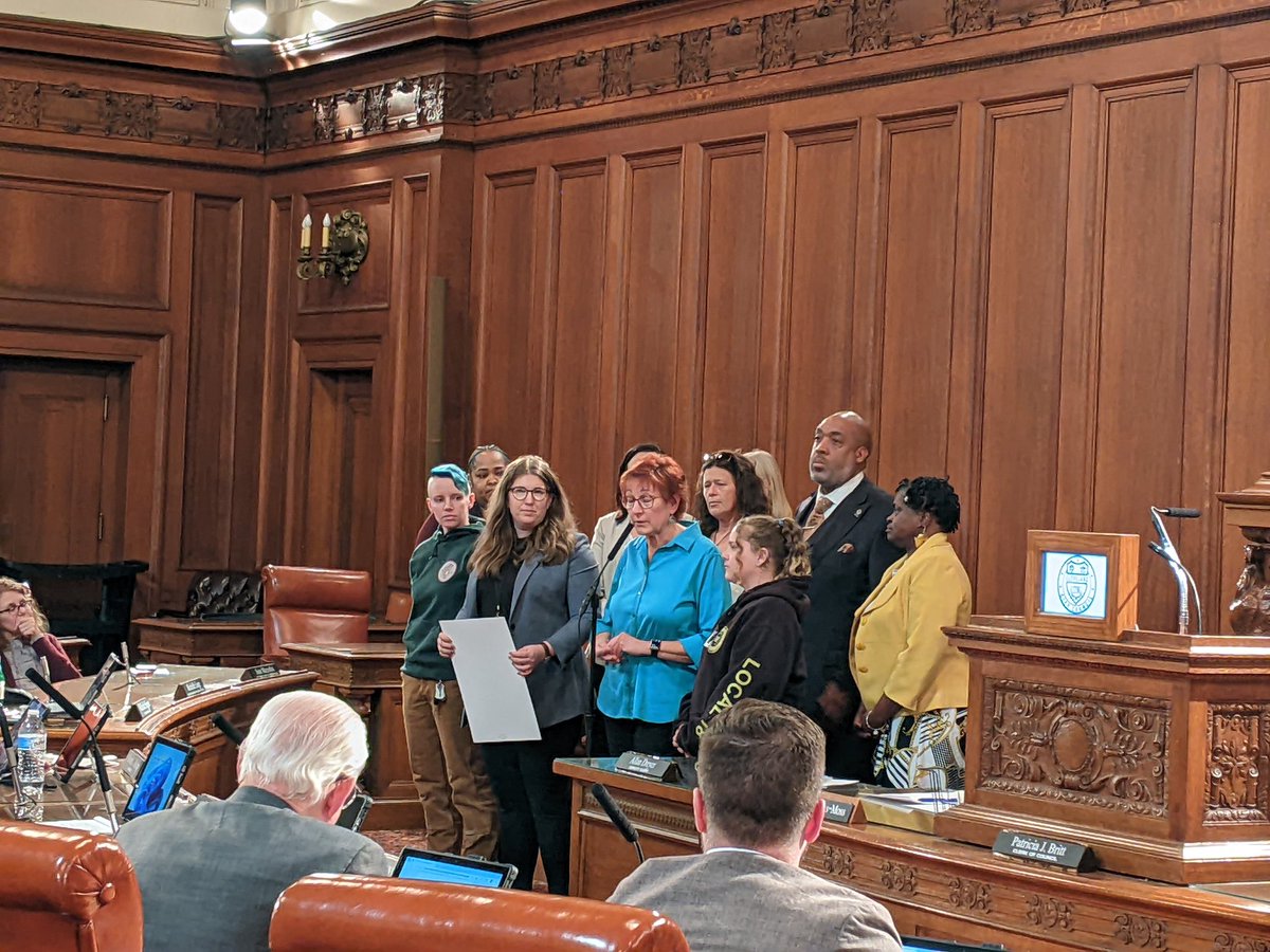 TY to Councilwomen @rebecca__maurer @jennyspencercle and Deborah Gray for honoring #WomenInTrades