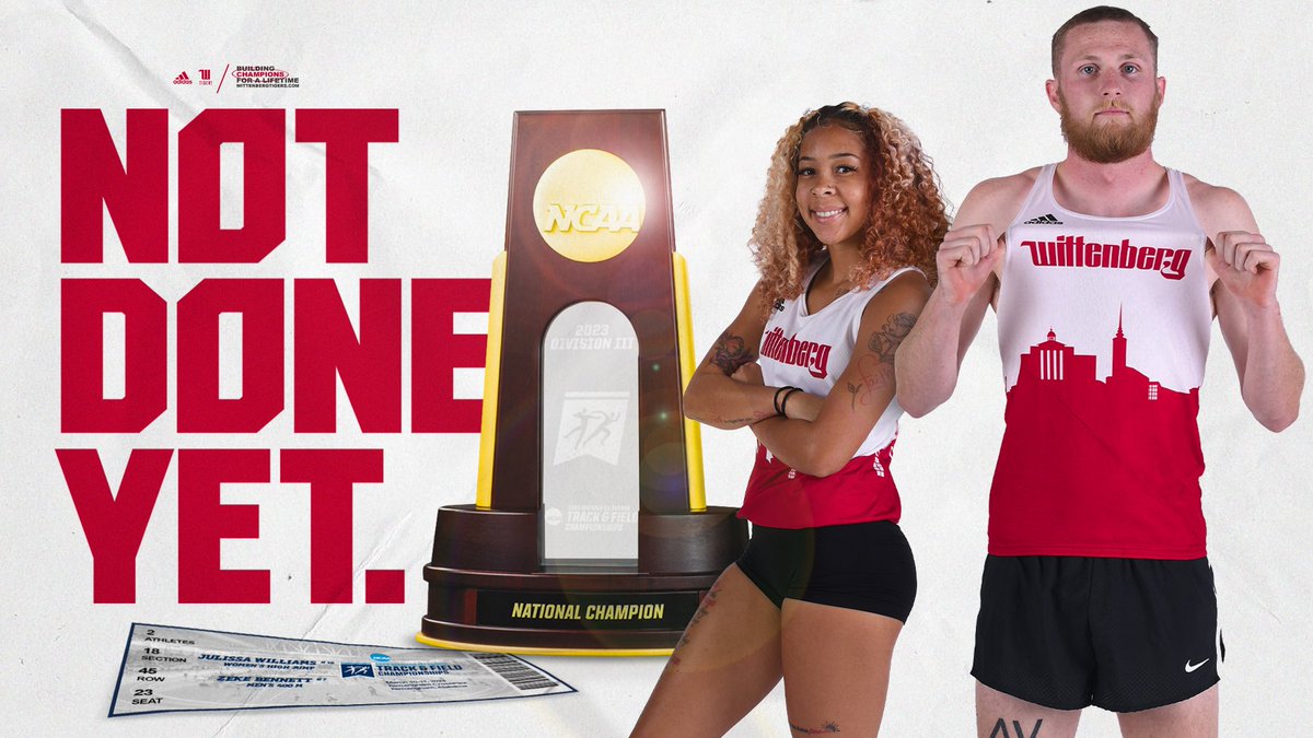 WittAthletics's tweet photo. 𝗧𝗶𝗰𝗸𝗲𝘁𝘀 𝗮𝗿𝗲 𝗽𝘂𝗻𝗰𝗵𝗲𝗱.

Zeke Bennett and Julissa Williams have qualified for the NCAA Division III men's and women's Indoor Track and Field Championships! Williams will compete in the women's high jump, while Bennett will compete in the men's 400m prelims. #TigerUp https://t.co/l8CIqKeElO