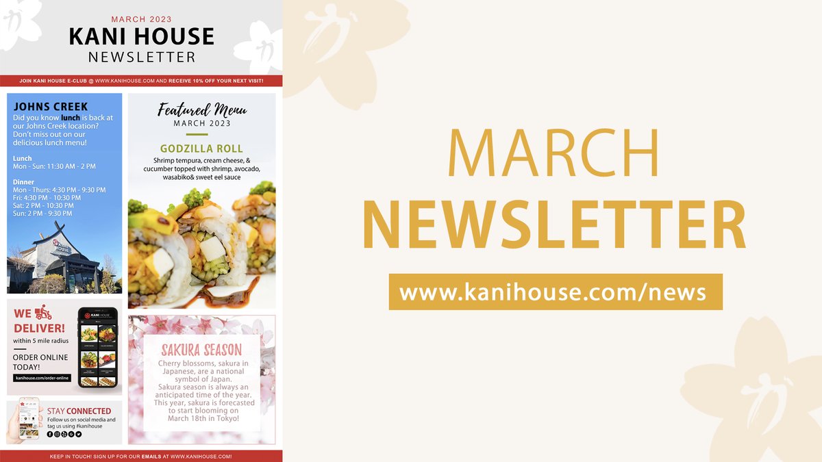 Check out what's happening at Kani House in #March kanihouse.com/news #metroatlanta