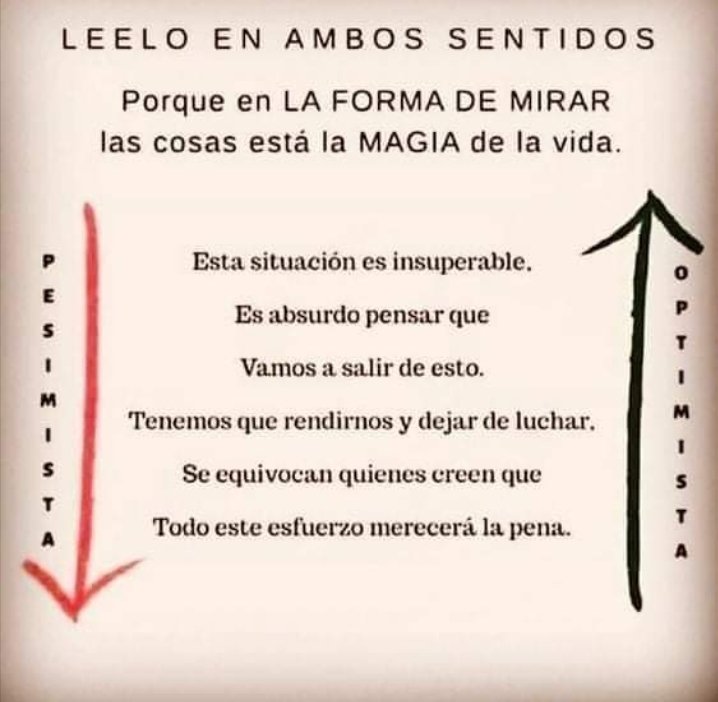 De arriba a abajo, o de abajo a arriba, tú eliges❤