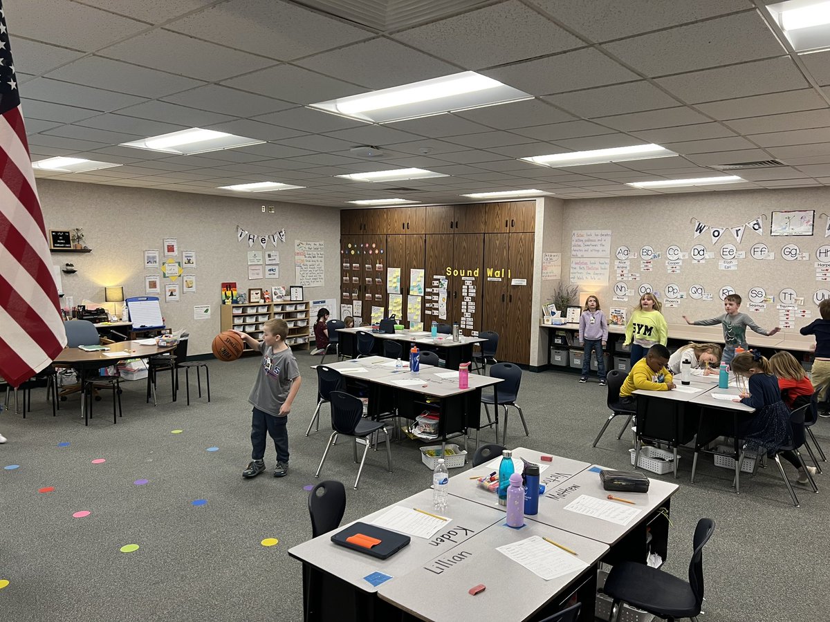 How many times can you write your name in one minute? How many jumping jacks can you do? Bounce a basketball? How many cubes can you connect? Today we learned about duration of time during math.
