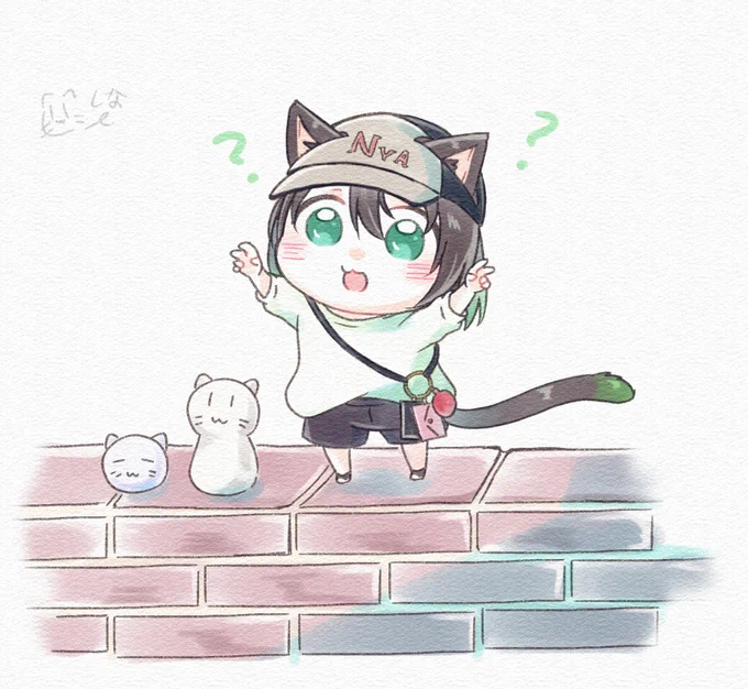 ゆーにゃんもこのポーズはよくわかってにゃい 