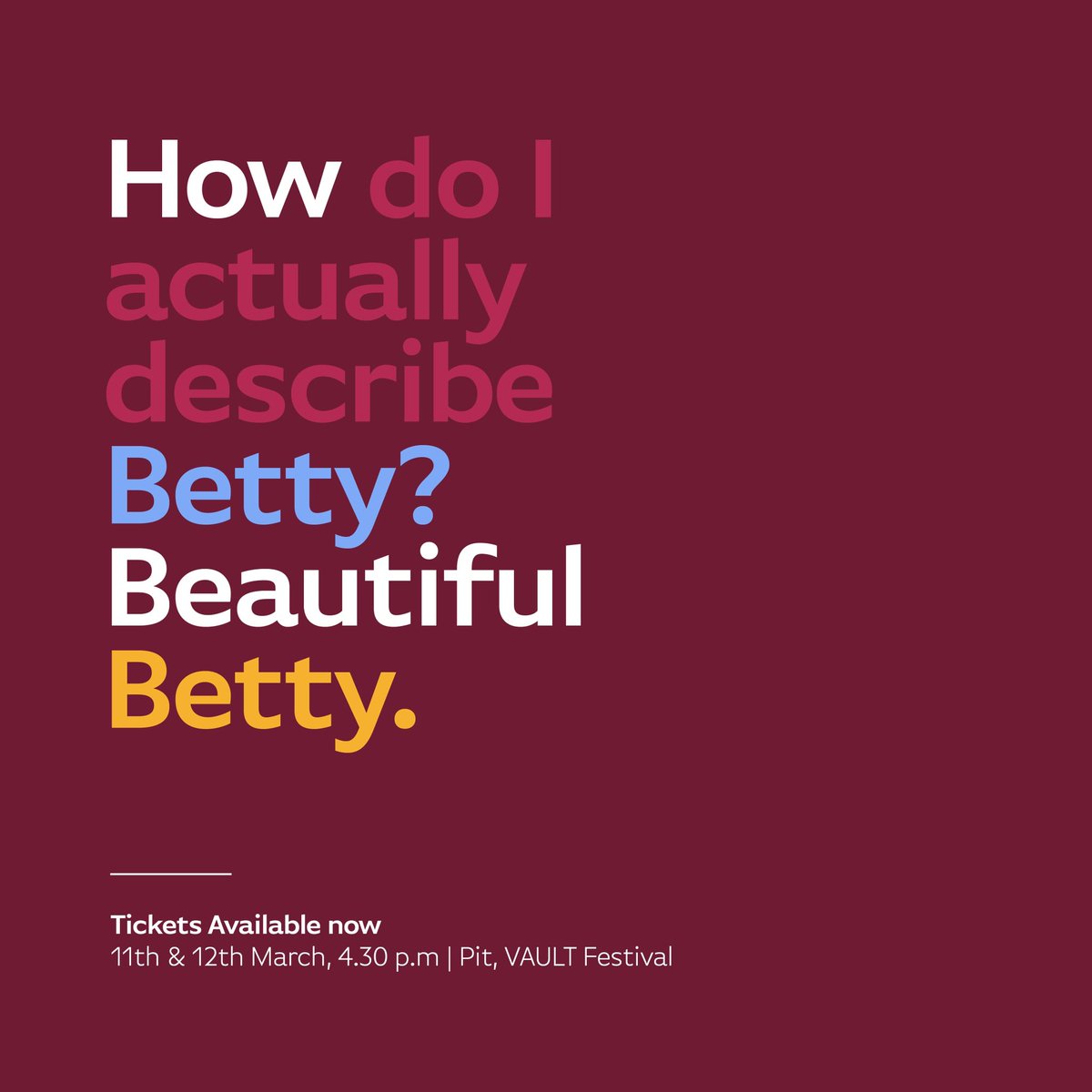 Our Saturday show is SOLD OUT👏🏻👏🏻👏🏻 but don’t panic!! We still have tickets left on our Sunday Performance. 

Don’t forget use the promo code: QUEERVAULT to get 2 tickets for £20 on our Sunday performance!

vaultfestival.com/events/not-ano…