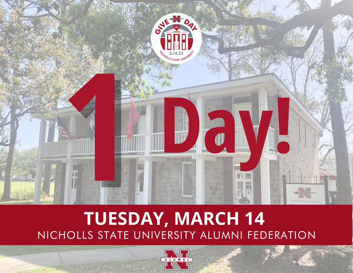 AlumniNicholls's tweet photo. It's almost time Colonels! Only hours away to Give N Day! This year, our focus is on investing in Nicholls' future. We need YOUR help spreading Colonel Pride to incoming freshman and the community and grow in our #ColonelCulture !
For more info/donate now
https://t.co/VOSiSu8hFx https://t.co/FjCq56SpnI
