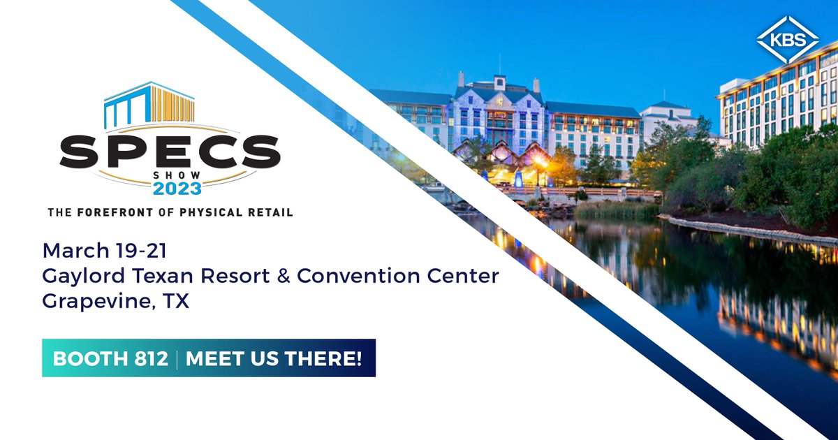 KBS_Cleans's tweet photo. #SPECSShow2023 is almost here! Be sure to stop by booth #812 and meet KBS' team of retail facility experts. From commercial janitorial services to exterior maintenance solutions, KBS is committed to helping retail clients stay ahead of the curve. https://t.co/W0syZJYCfJ