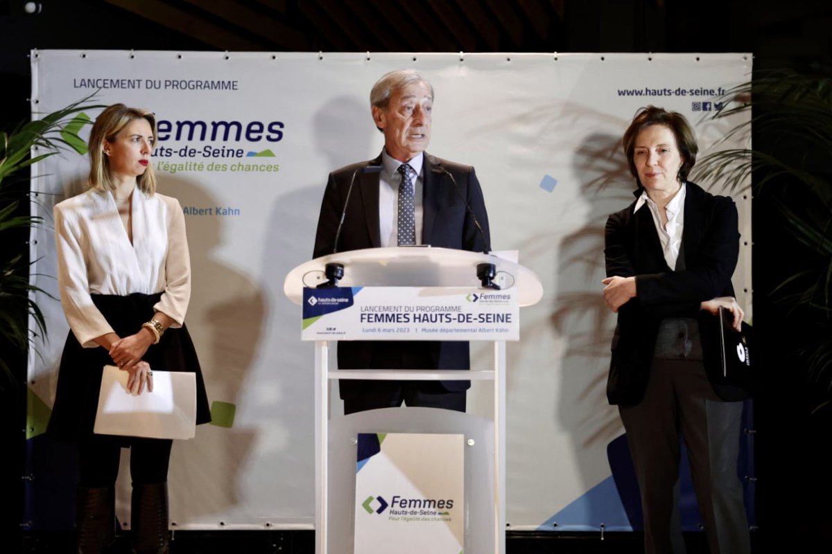 #GeorgesSiffredi, Président du Département des #HautsdeSeine et <a href="/CamilleBedin/">Camille Bedin</a>, conseillère départementale en charge de l' #EgalitéFemmesHommes lancent ce soir au <a href="/museealbertkahn/">Musée départemental Albert-Kahn</a> le dispositif "Femmes des Hauts-de-Seine". ♀️