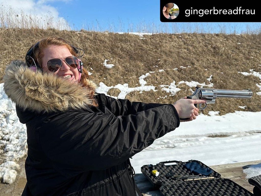 GunSilverdale's tweet photo. I may or may not have bought something…….. 🥰#pewpew #gunniegirl #smithandwesson #460xvrmagnum #biggirlgun #handcanon #guns #dreamcometrue #revolver #wildwest  @silverdalegunclub https://t.co/C3o8FMw4ik