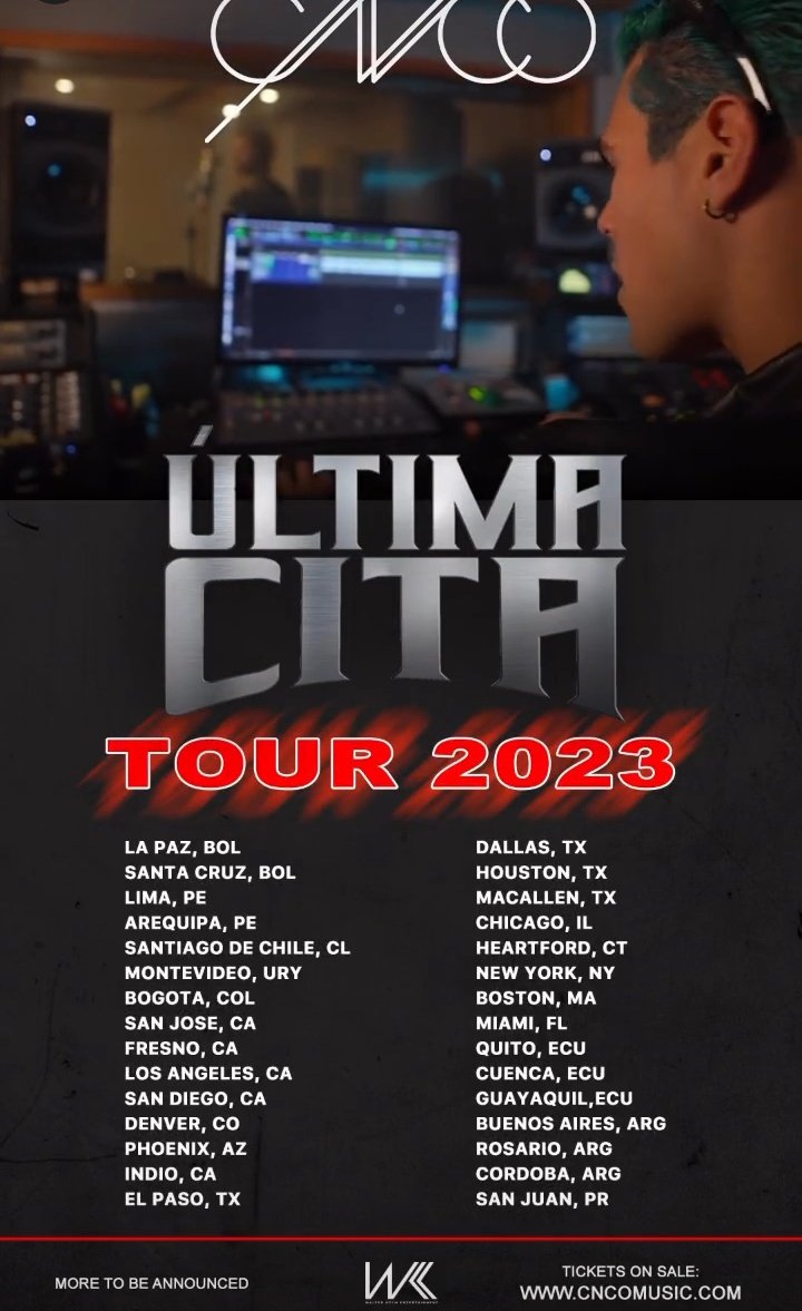 Y LLEGÓ,CNCO ANUNCIÓ SU ÚLTIMA CITA TOUR!A DISFRUTAR!💞