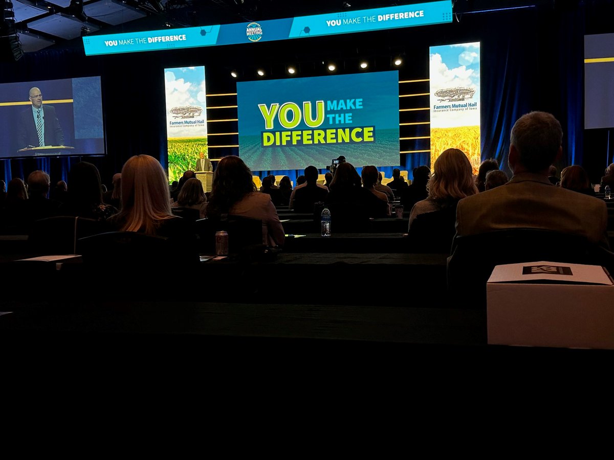 FMHins's tweet photo. How many companies can say they've reached 130 years in business? Today, the employees and members of Farmers Mutual Hail gathered for our 130th Annual Meeting, celebrating this milestone year with a gala and meeting recapping a record-breaking year! #AmericasCropInsuranceCompany https://t.co/Qy64zpwNrH
