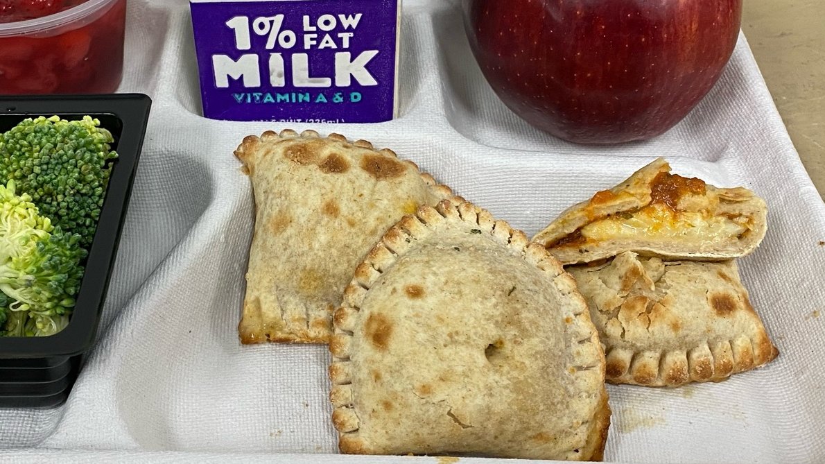 Introducing our new alternate meal on Tuesday's for Pevely Elementary. Mini Calzones. @MsKatieDunlap