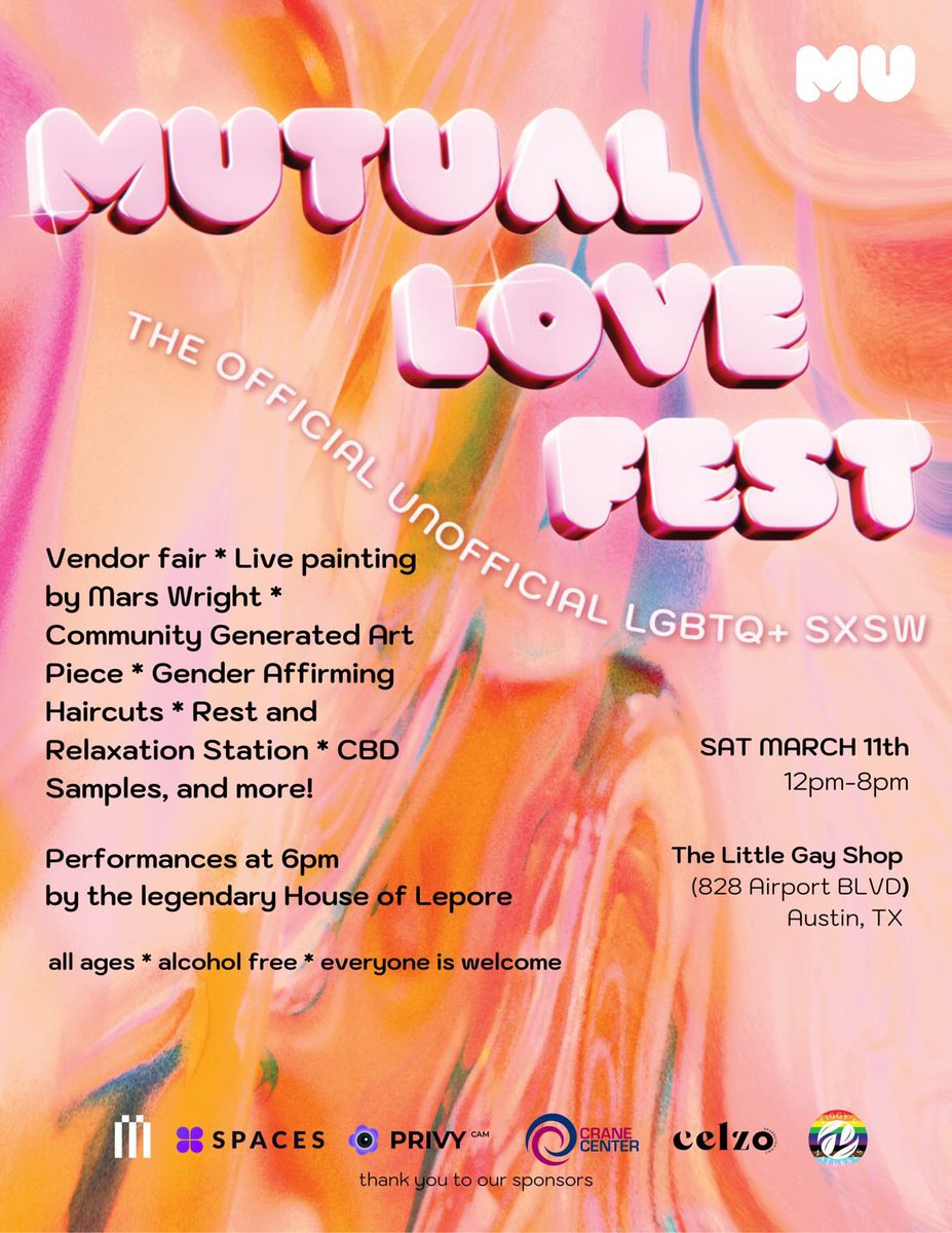 Qrypto Queer (@qryptoqueerdao) on Twitter photo Our friends at <a href="/mutual__love/">Mutual Love | Queer Wellness & Community</a> are throwing an awesome #SXSW event for the LGBTQs+ —Hit the link to rsvp here: eventbrite.com/e/mutual-love-… Our friends at <a href="/mutual__love/">Mutual Love | Queer Wellness & Community</a> are throwing an awesome #SXSW event for the LGBTQs+ —Hit the link to rsvp here: eventbrite.com/e/mutual-love-…