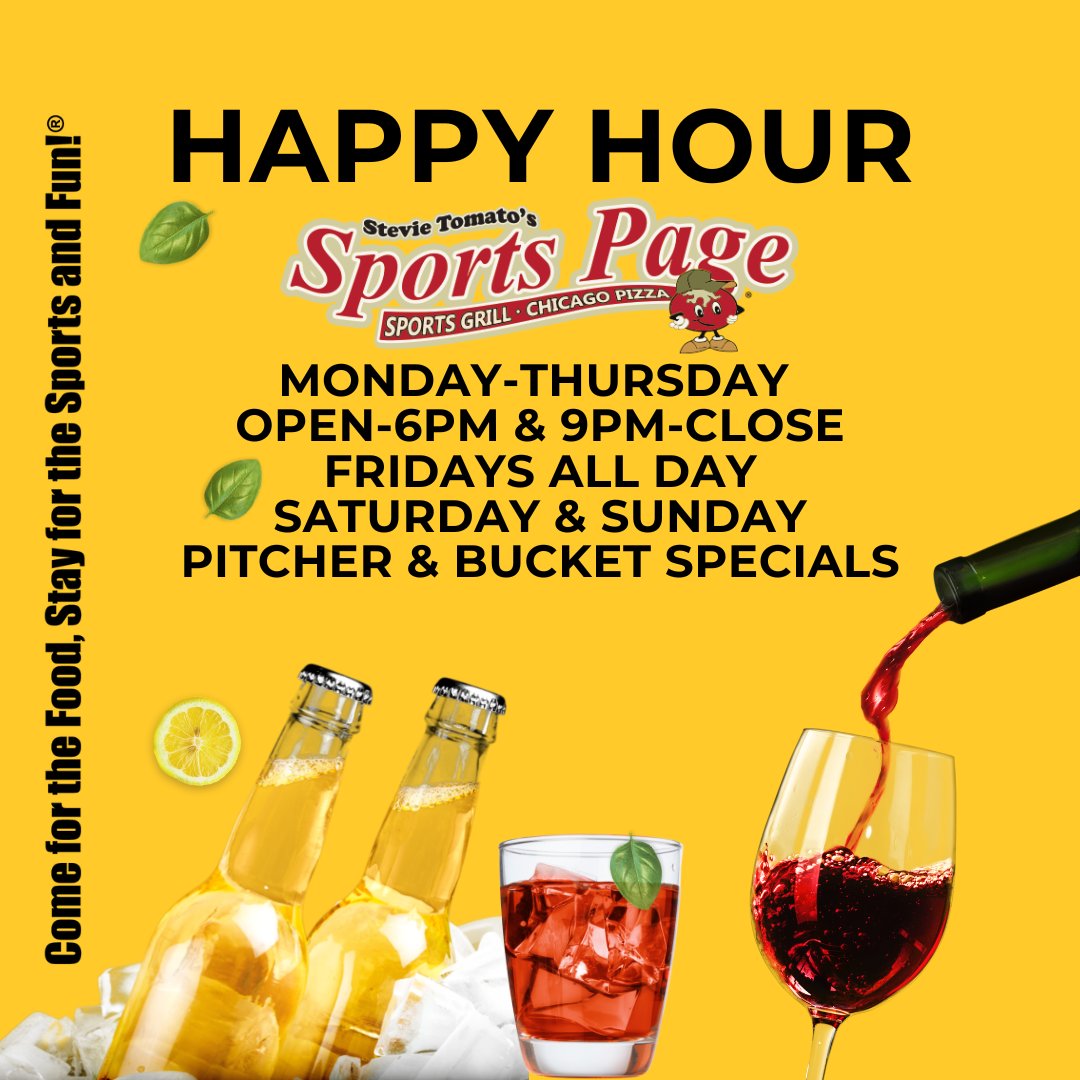 Checkout what's happening this week at Stevie Tomato's Sports Page!
Live Music, Bingo, Triva, Food &amp; Drink Specials!🍅
👇
conta.cc/3IRA6tP
#naplesfl #stevietomatos #naplesflorida #livemusic #bingo #trivia #happyhour #SWFLStrong