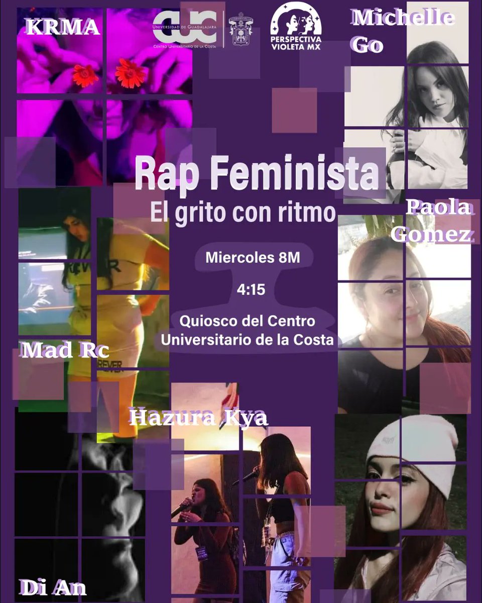 PerspectivaVMx's tweet photo. LLEGÓ MARZO Y ESTAMOS LISTAS 💜🔥
Te compartimos las actividades que tendremos para ti este 8 y 9 de marzo en colaboración con otras colectivas amigas y el @cucosta_udg_oficial ✨
.
.
.
#perspectivavioleta #pvmx #mercaditavioleta #premiosmujervioleta https://t.co/39HmPU4EOR