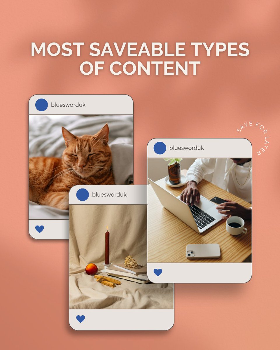 bluesworduk's tweet photo. Maximize your content's impact and lifespan with these most saveable types of content:

#digitalmarketingglasgow #socialmediamarketing #contentmarketing #digitalmarketingtips #digitalmarketingstrategy #socialmediatips https://t.co/9z0ZchTky8