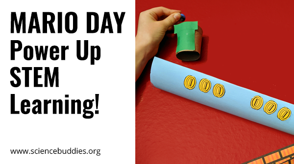 ScienceBuddies's tweet photo. Mario Day is 3/10! Power up #STEM learning with activities that connect hands-on science and engineering to #Mario! 

https://t.co/xGaLWRQ4xn 
#MarioDay #scienceteacher #edutwitter #scienceproject https://t.co/cQ5snpCSa0