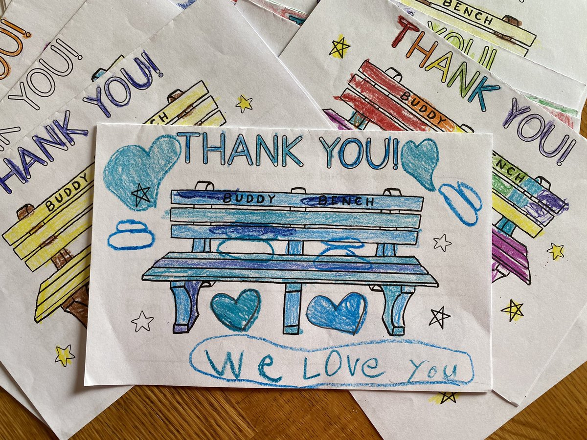 I love getting mail! And this is the best type of mail! 
So glad Concord Elementary in PA likes their buddy bench and so many are making new friends! 
I love you too!
#bekind #buddybench #5yearcelebration