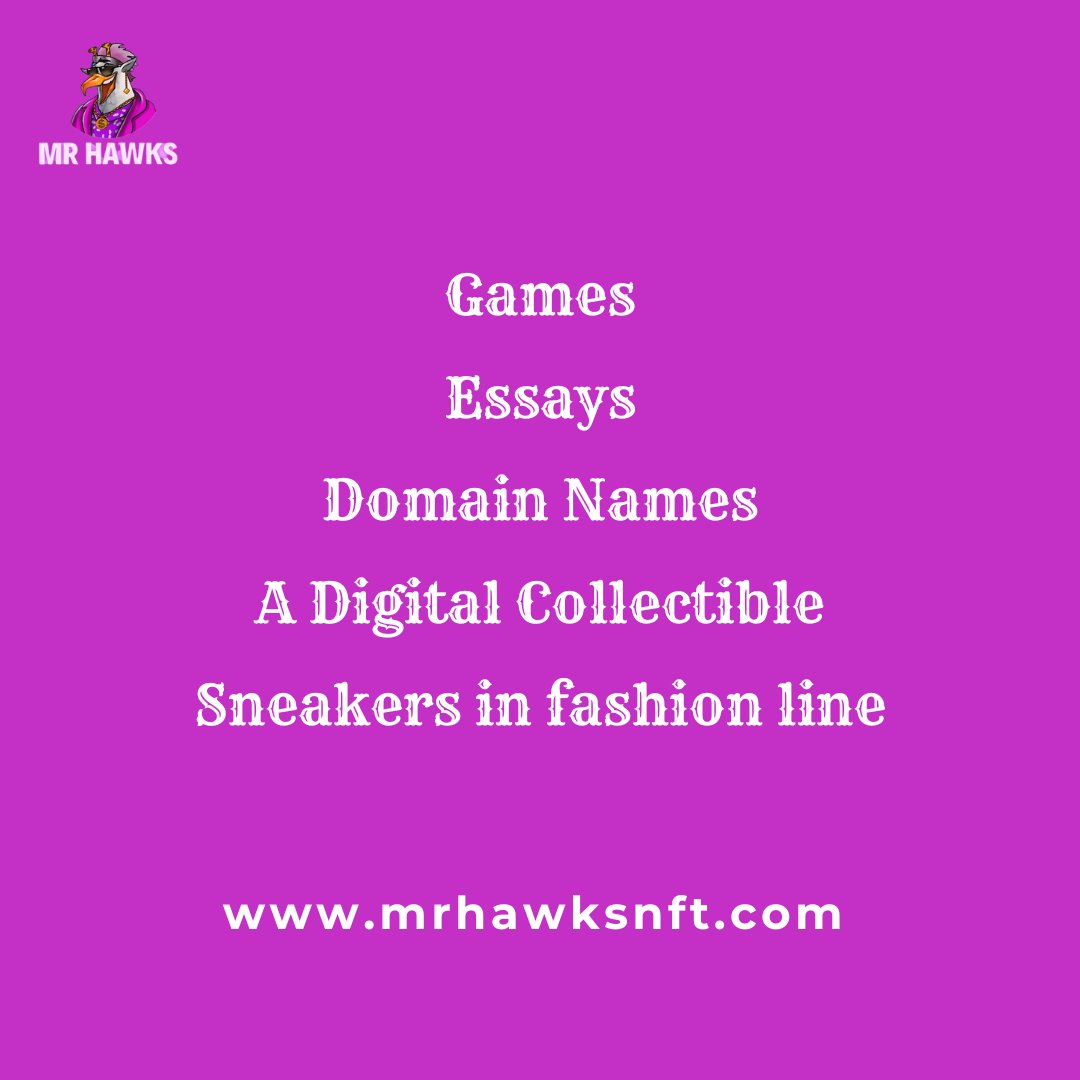 ft_hawks's tweet photo. People interested in Crypto-trading and people who like to collect artwork often use NFTs. Other than that, it has some other uses.
.
.
#mrhawks #NFTs #games #digitalcollectible #nftcommunity https://t.co/rnt9CDcQSD