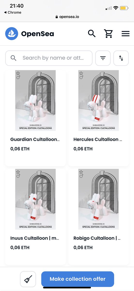 Just a reminder: The SHIBALLOONS/CULTALLOONS are available on Opensea, they look really dope and are Utility NFTS for #SHIBAVERSE
$Cult <a href="/shibaverse_io/">Shibaverse Metaverse ETH</a> 💙💙💙