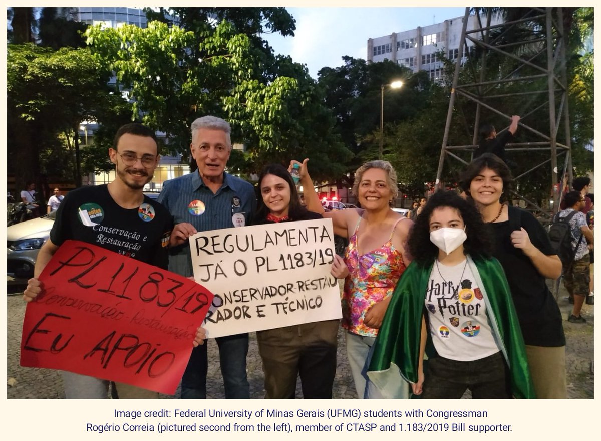 IIC_'s tweet photo. The process of regulating the profession of conservator-restorers of cultural heritage in Brazil has been going on for some years.

Learn more about the updates on the regulation through the 1.183/2019 Bill at #NewsInConservation issue 94, p. 16-18! https://t.co/NnYAYbsQKp