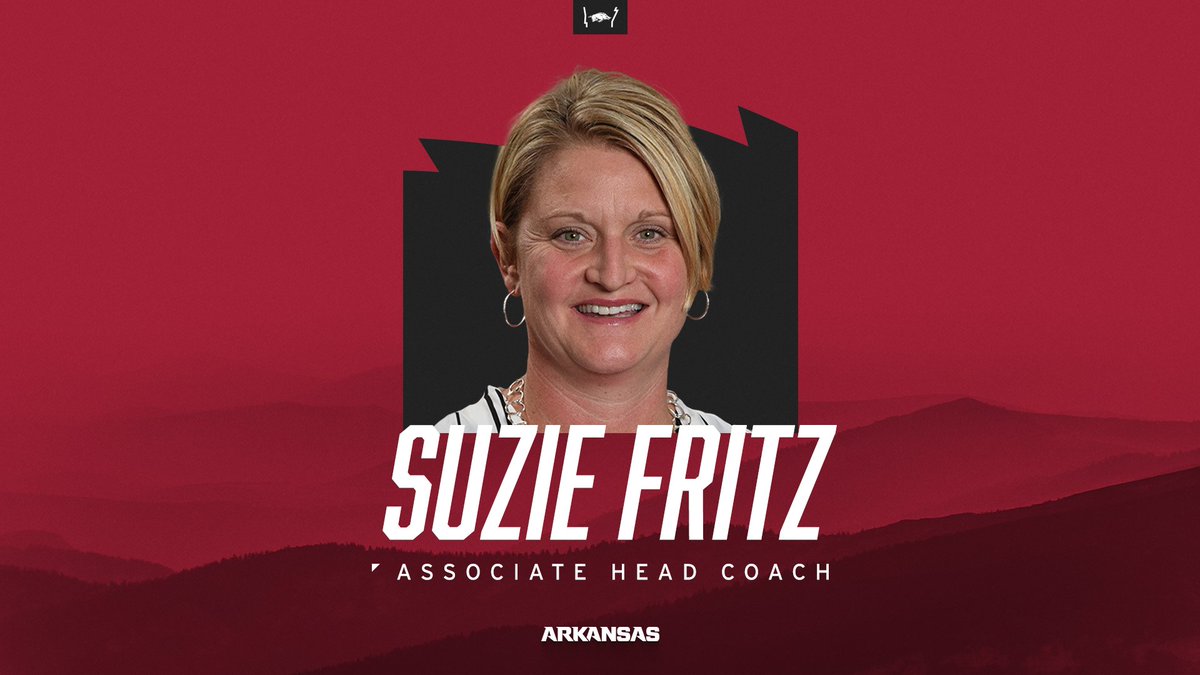 RazorbackVB's tweet photo. Hogs on the rise. 📈

Thrilled to bring Suzie Fritz's storied NCAA coaching resume to our program as associate head coach!

Details ➡️ https://t.co/OlrUGjyZbo https://t.co/0TXtpzy5k9
