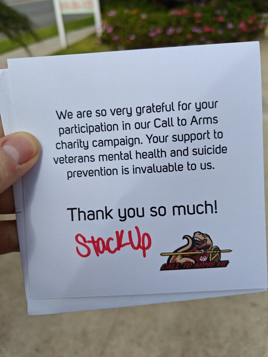 EvinCAnderson's tweet image. Thanks for the card, @StackUpDotOrg! ❤️

@DJevocation &amp;amp; I had a great time running the ShOctober Charity Drive last year to raise over $800! 

Here's to an amazing 2023 for the vets 🤜🤛
