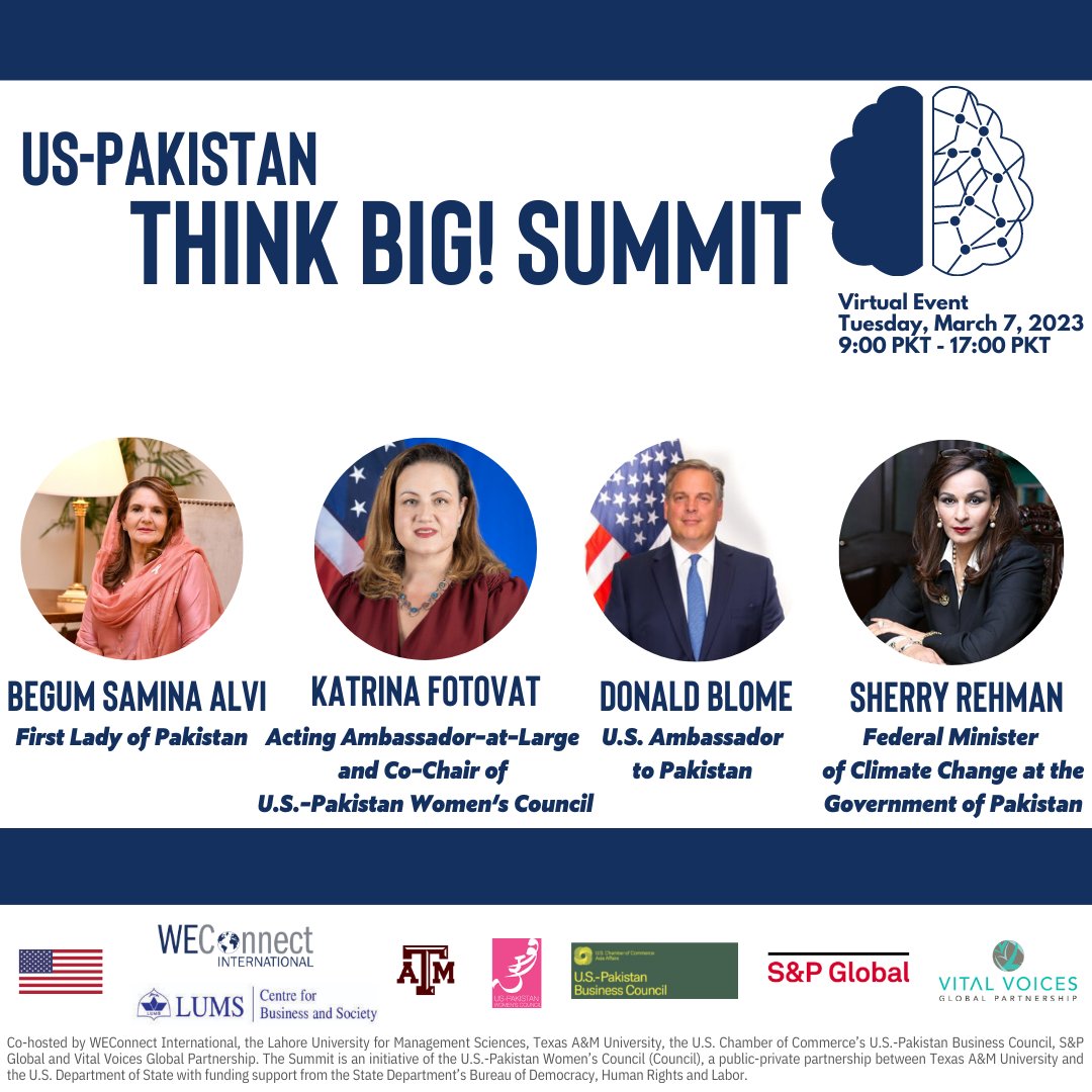 Only a few hours away! We invite leaders representing the private sector, government, philanthropy, and civil society to reflect on women’s economic advancement in the United States and Pakistan. Register here: lnkd.in/dsYg8PSf