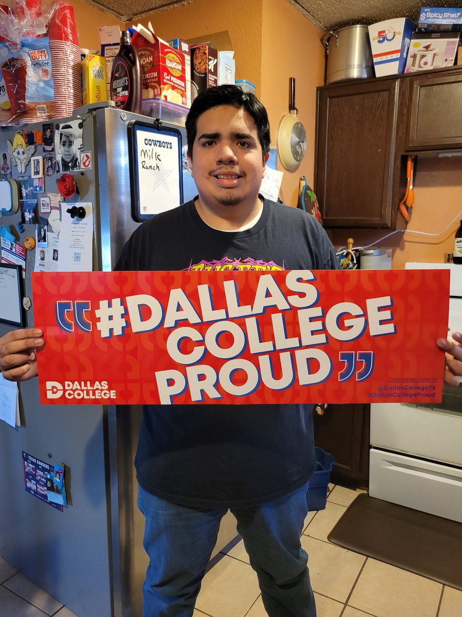 Congratulations, mijo, on your acceptance to @dallascollegetx @IrvingISD @IrvingHigh .  💙