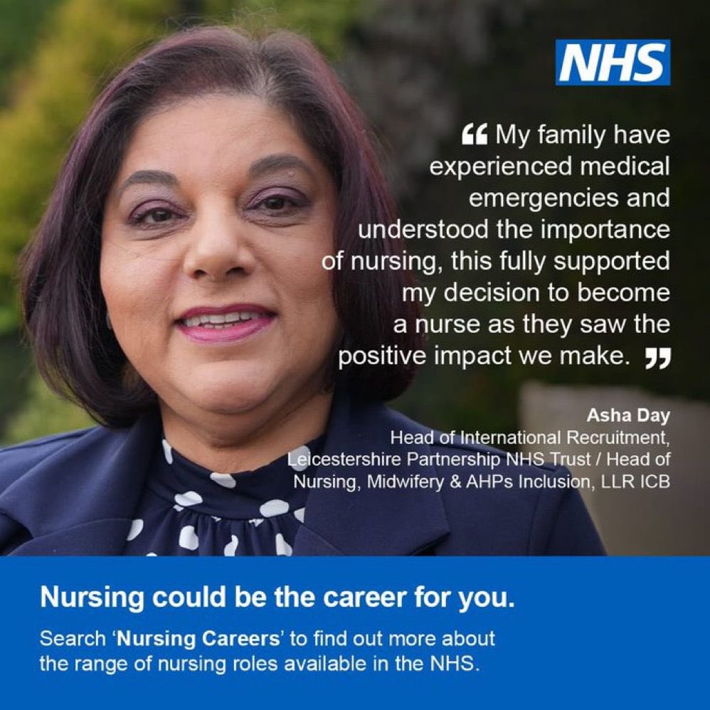 Asha Day BEM (@thercal) on Twitter photo Nurses r highly skilled & engage in a range of work, including medical procedures, clinical research & treatment plans - making an impact on patients’ lives every day search ‘Nursing Careers' find out more #WeAreTheNHS <a href="/786maq/">Maqsood G Ahmad</a> <a href="/DrHNaqvi/">Dr Habib Naqvi MBE</a> <a href="/Doctor_Masood/">Masood Ahmed</a> <a href="/KularRandeep/">Randeep Kaur Kular (She/Her) #NHS</a> <a href="/BSoLCNO/">Lisa Stalley-Green</a> Nurses r highly skilled & engage in a range of work, including medical procedures, clinical research & treatment plans - making an impact on patients’ lives every day search ‘Nursing Careers' find out more #WeAreTheNHS <a href="/786maq/">Maqsood G Ahmad</a> <a href="/DrHNaqvi/">Dr Habib Naqvi MBE</a> <a href="/Doctor_Masood/">Masood Ahmed</a> <a href="/KularRandeep/">Randeep Kaur Kular (She/Her) #NHS</a> <a href="/BSoLCNO/">Lisa Stalley-Green</a>