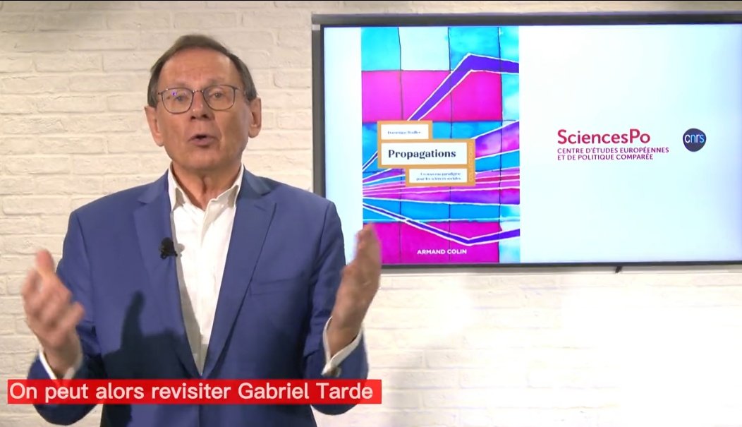 FabienColombo's tweet photo. "On peut alors revisiter #GabrielTarde et faire une théorie des propagations, de ce qui nous traverse, du pouvoir d'agir de ces entités qui circulent et qui deviennent virales, principalement dans les réseaux numériques"
@BoullierDominic au sujet de #Propagations.
#ANT, #Digital. https://t.co/KluYfU7Fci