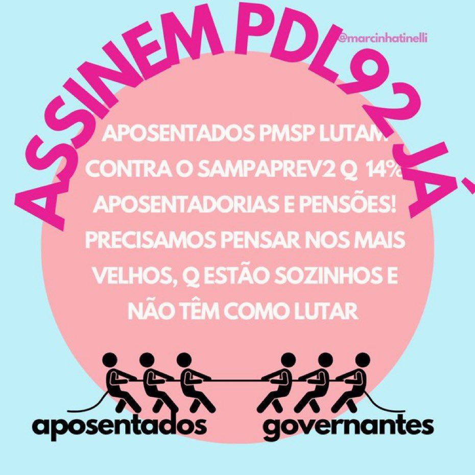 Elisagoncalvesm's tweet photo. Vergonha @ricardo_nunessp e @camarasaopaulo este desconto abusivo da previdenciária de 14% nos proventos dos aposentados PMSP. Aprova PDL92 já! 
@ricardo_nunessp
@camarasaopaulo
@andresantosmsp
@atilio_oficial
@aurelio_nomura
@veramagalhaes
#DefendamAposentados https://t.co/FsnpdGH7Rw