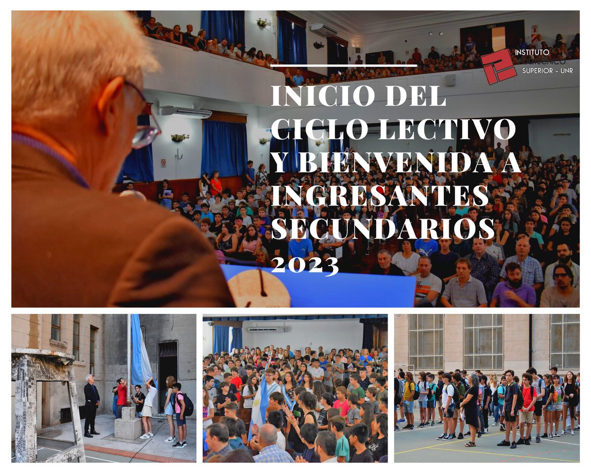 IPS_Politecnico's tweet photo. ✔Este lunes 6 de marzo se dio inicio al ciclo lectivo 2023 con una 💪 bienvenida a ingresantes de primer año de la secundaria del Politécnico 🏫. Más info y fotos en: 
https://t.co/efLn0Kbidc https://t.co/Sr56zYu6C1